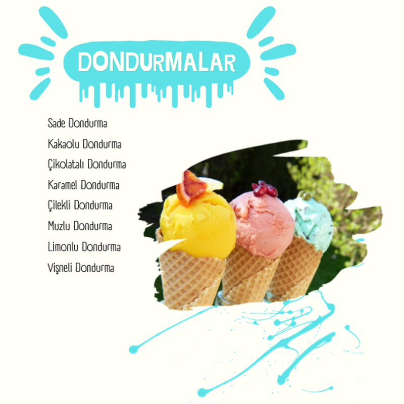 Meyveli ve Sade Dondurmalar